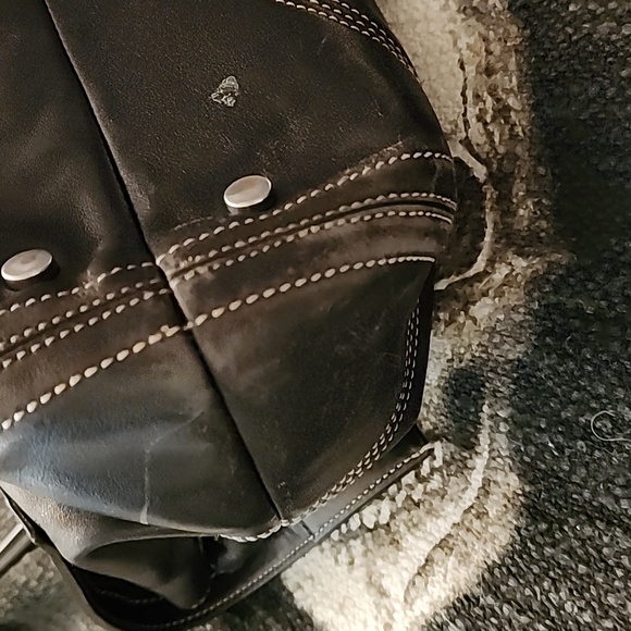 VINTAGE COACH Black Satchel - Picture 9 of 17